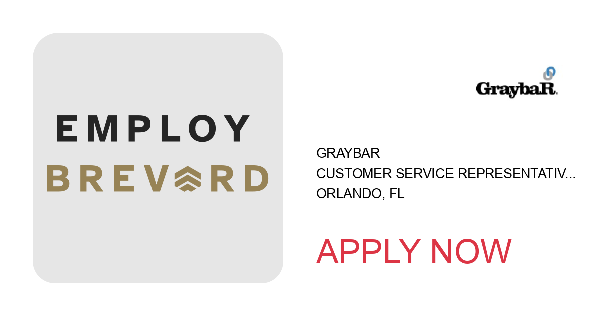 Apply to Customer Service Representative position with Graybar in Orlando, FL