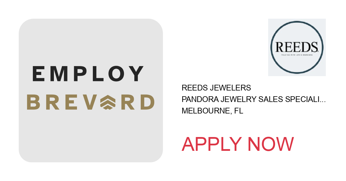 Apply to Pandora Jewelry Sales Specialist, Melbourne Square position with REEDS Jewelers in Melbourne, FL