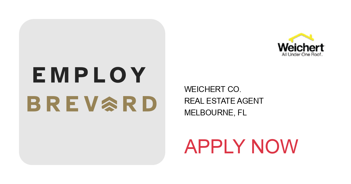 Apply to Real Estate Agent position with Weichert Co. in Melbourne, FL