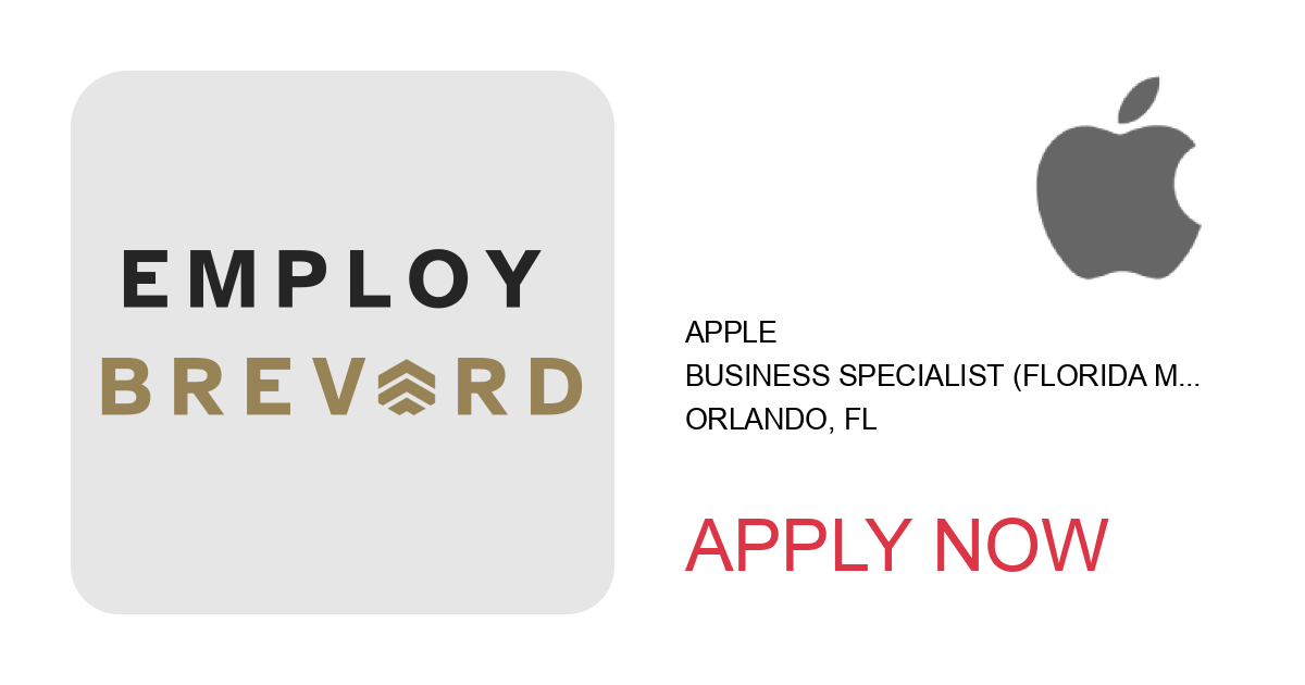 Apply to Business Specialist (Florida Mall R143) position with Apple in Orlando, FL