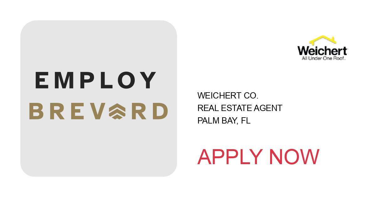 Apply to Real Estate Agent position with Weichert Co. in Palm Bay, FL