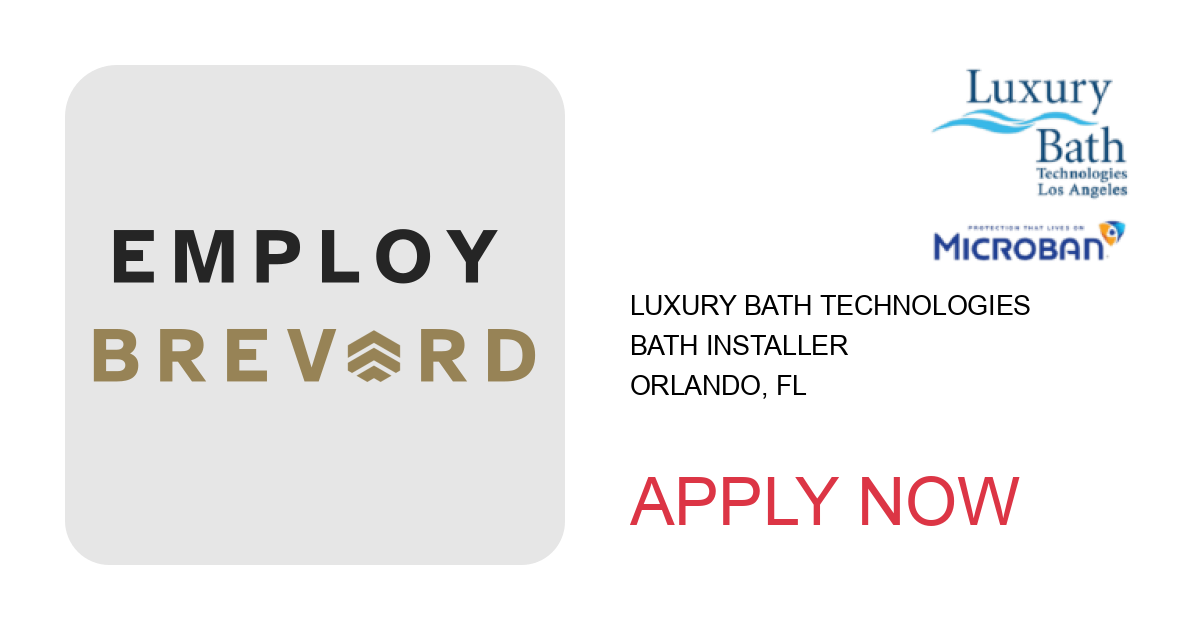 Apply to Bath Installer position with Luxury Bath Technologies in Orlando, FL