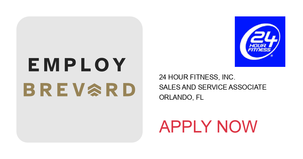 Apply to Sales and Service Associate position with 24 Hour Fitness, INC. in Orlando, FL