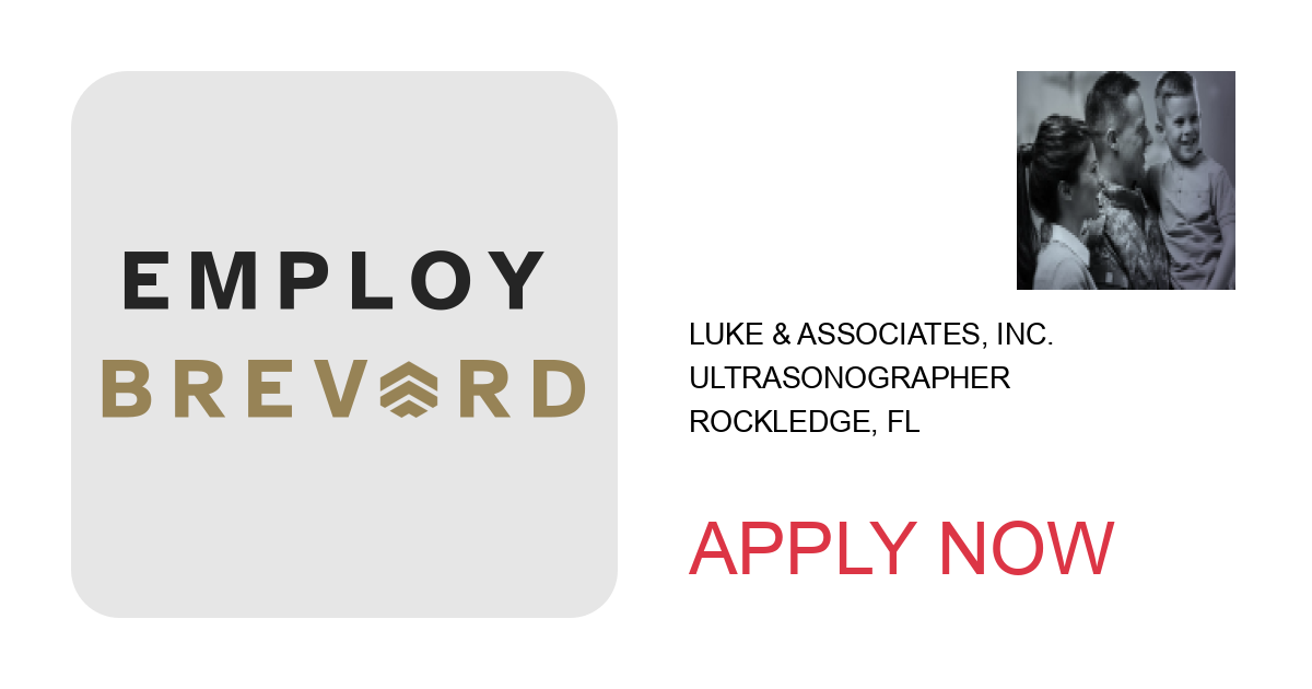 Apply to Ultrasonographer position with Luke & Associates, Inc. in Rockledge, FL