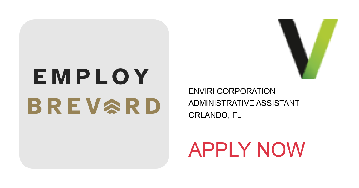 Apply to Administrative Assistant position with Enviri Corporation in Orlando, FL