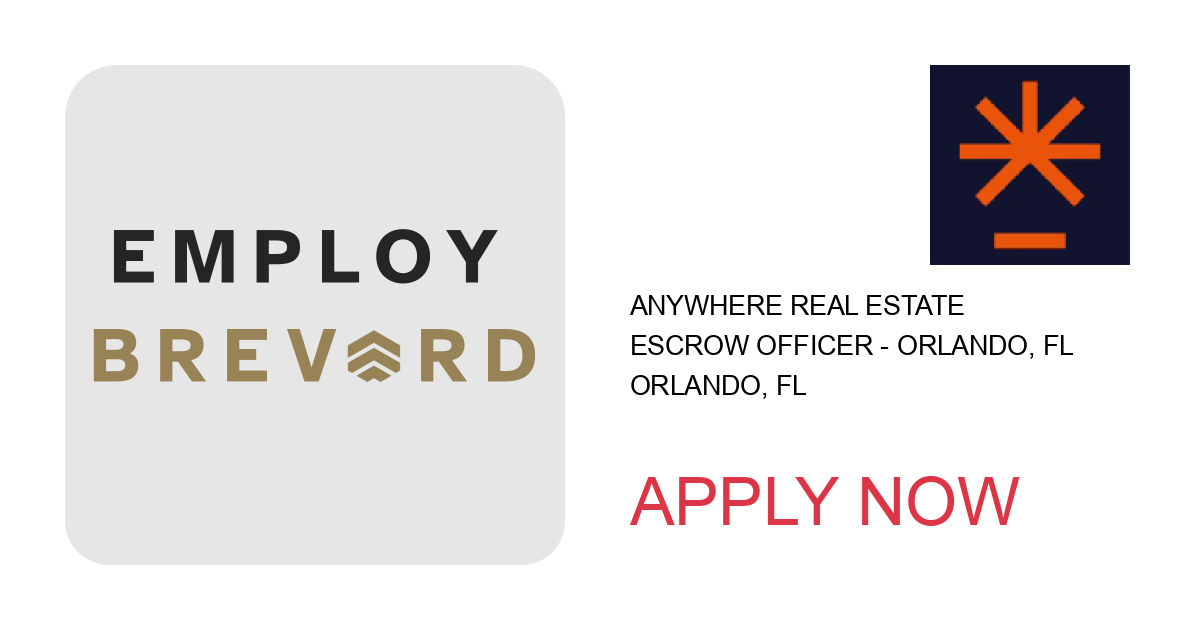 Apply to Escrow Officer - Orlando, FL position with Anywhere Real Estate in Orlando, FL