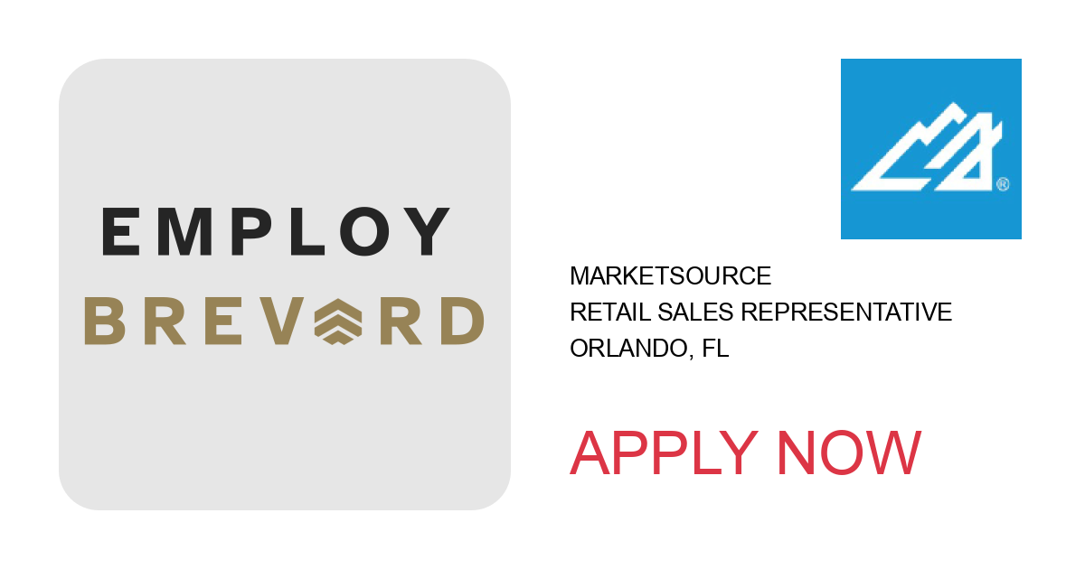 Apply to Retail Sales Representative position with MARKETSOURCE in Orlando, FL