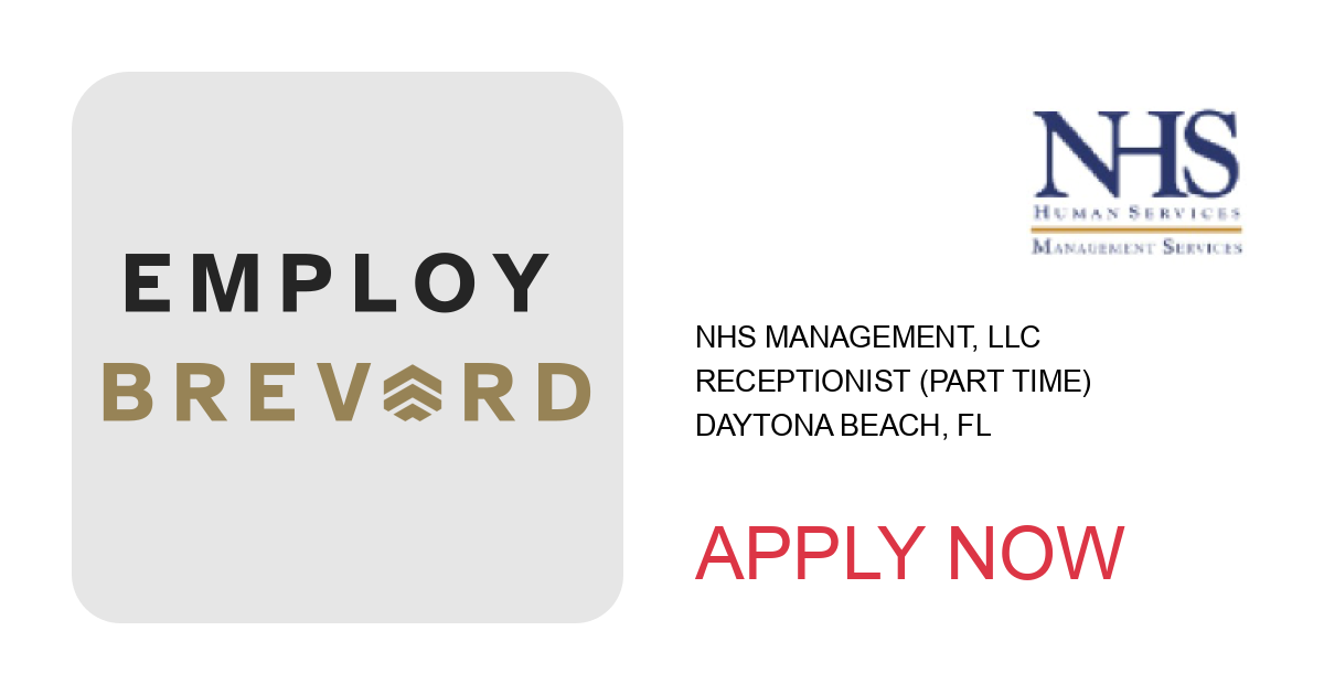 Apply to Receptionist (Part Time) position with NHS Management, LLC in Daytona Beach, FL