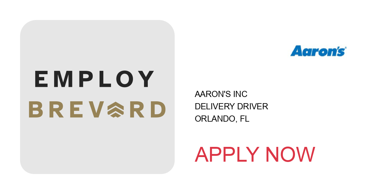 Apply to Delivery Driver position with Aaron's Inc in Orlando, FL