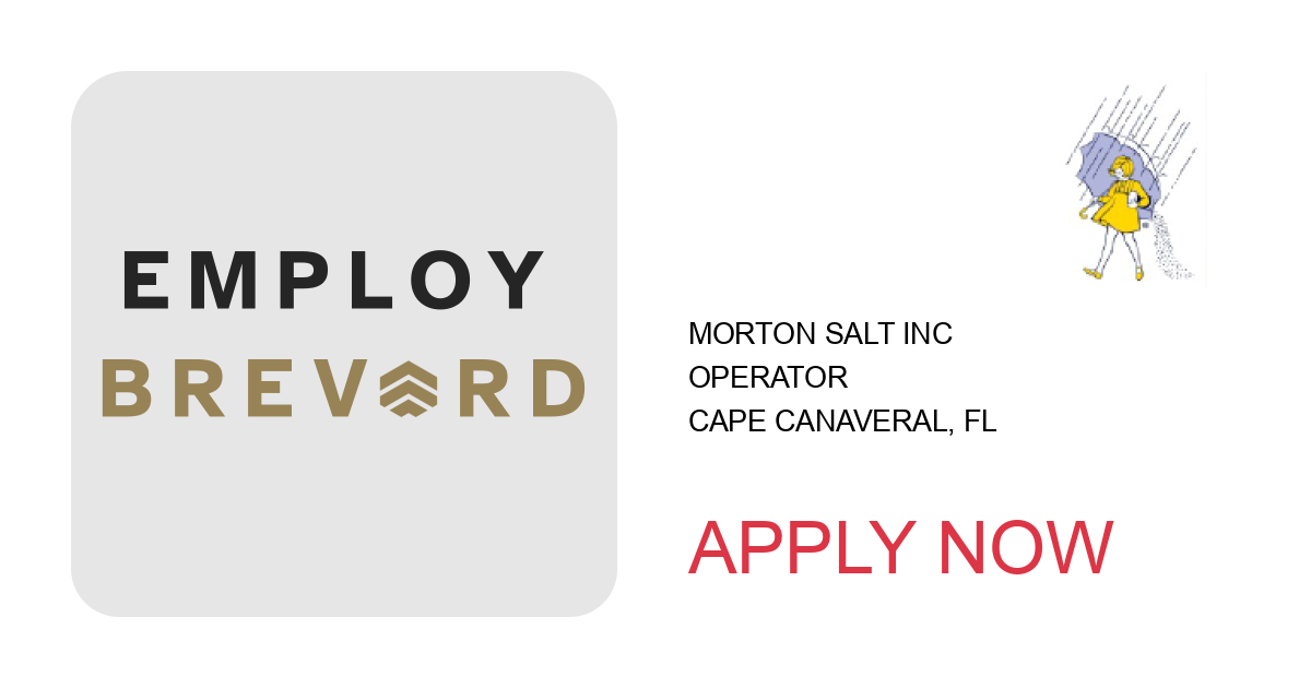 Apply to Operator position with Morton Salt Inc in Cape Canaveral, FL