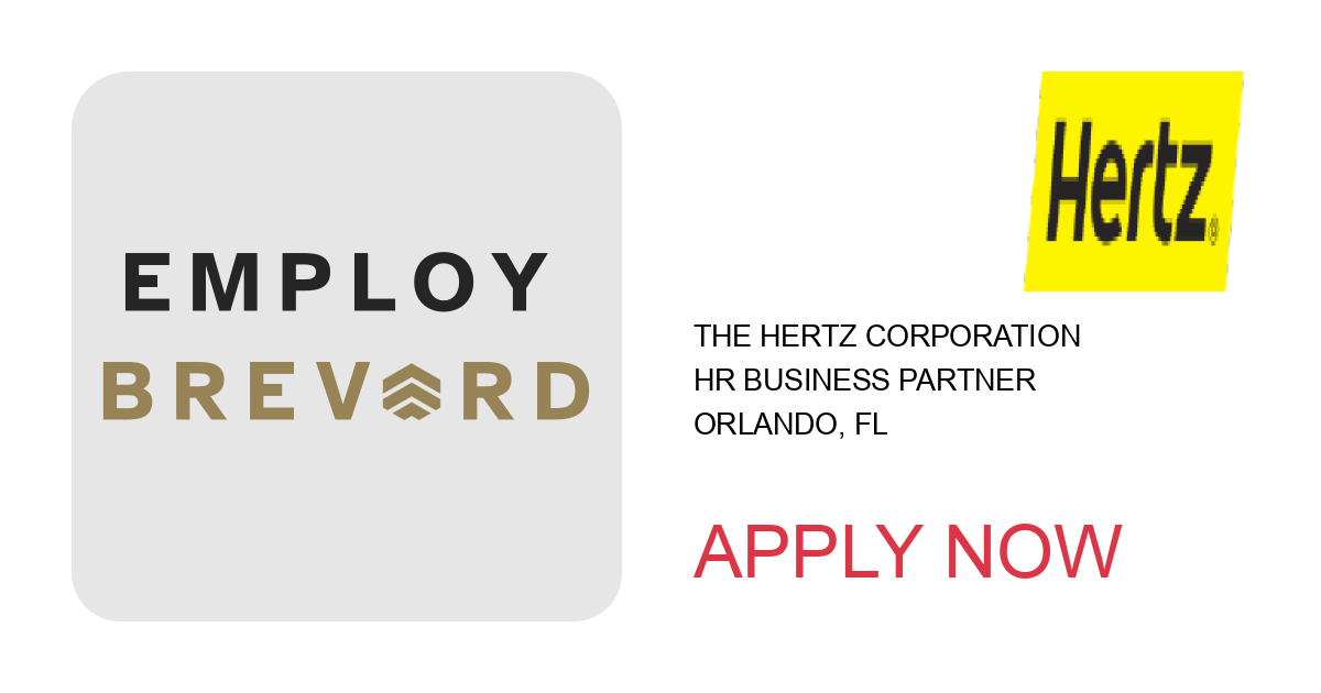 Apply to HR Business Partner position with The Hertz Corporation in Orlando, FL