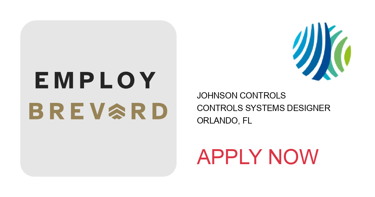 Apply to Controls Systems Designer position with Johnson Controls in Orlando, FL