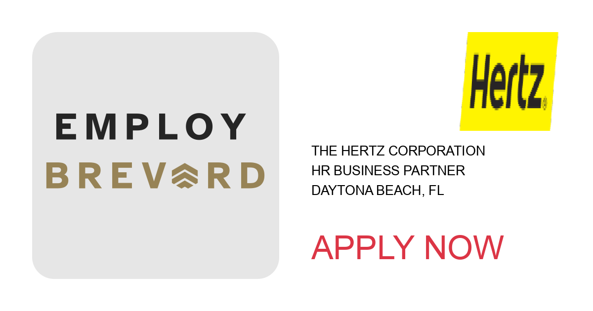 Apply to HR Business Partner position with The Hertz Corporation in Daytona Beach, FL