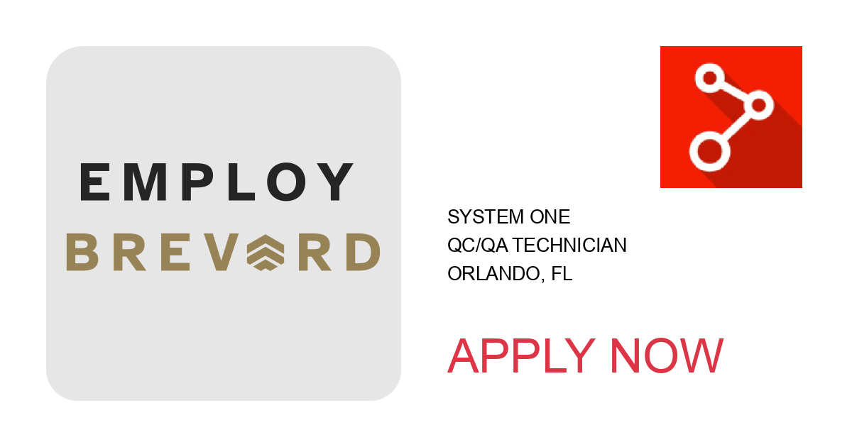 Apply to QC/QA Technician position with System One in Orlando, FL