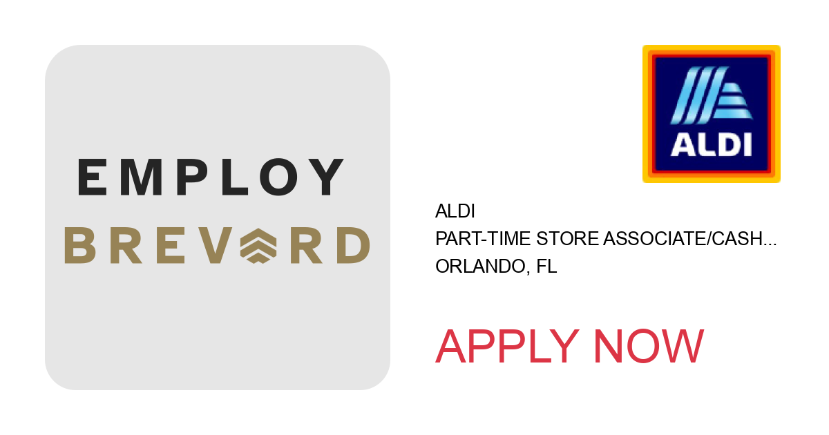 Apply to Part-Time Store Associate/Cashier/Stocker position with ALDI in Orlando, FL