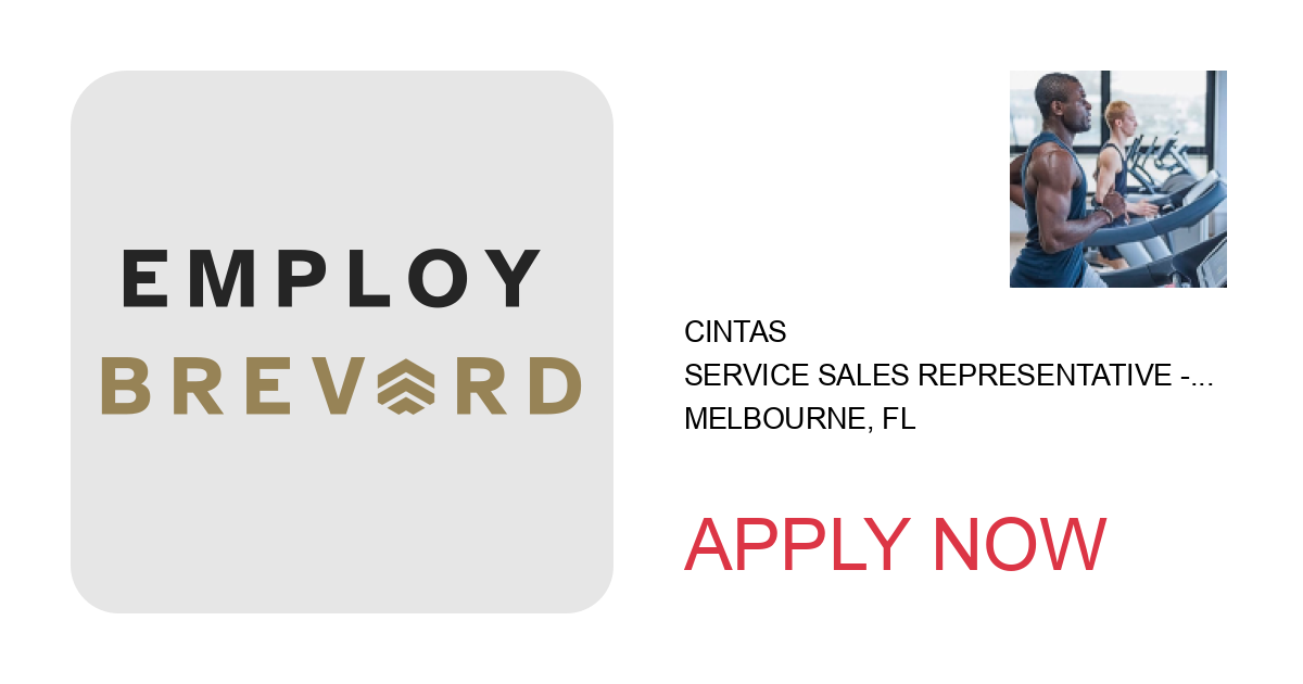 Apply to Service Sales Representative - First Aid and Safety position with Cintas in Melbourne, FL