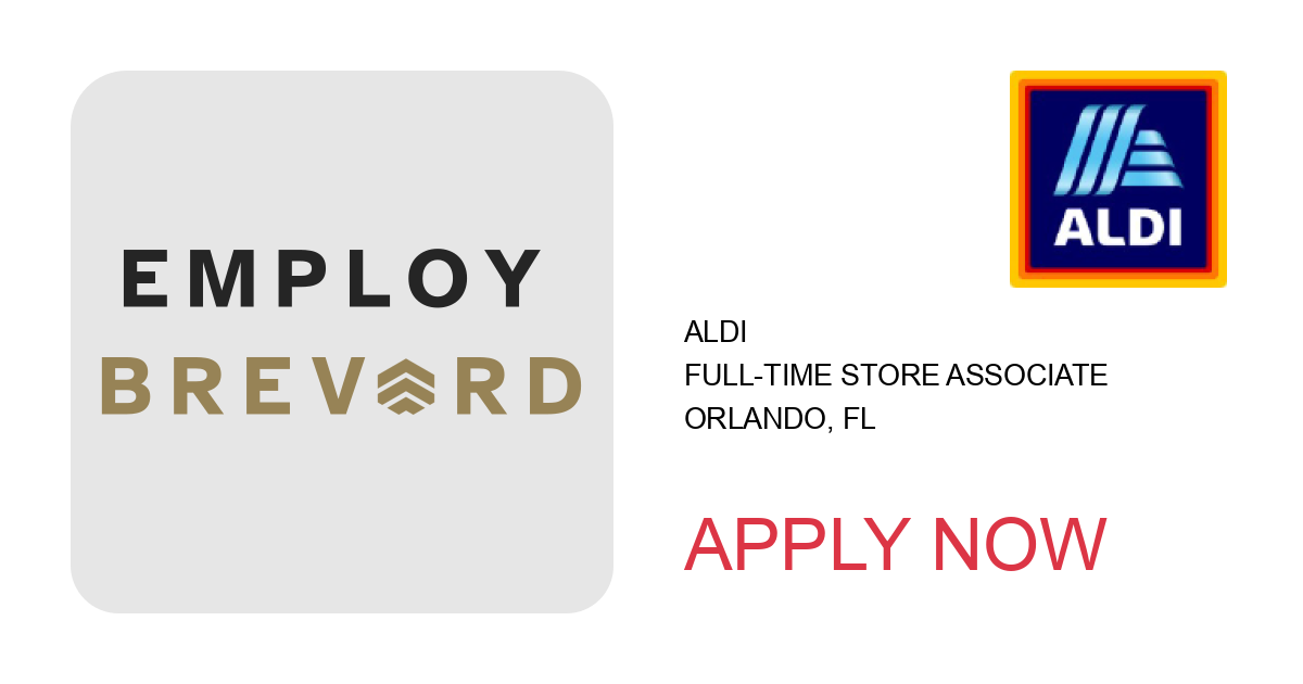 Apply to Full-Time Store Associate position with ALDI in Orlando, FL