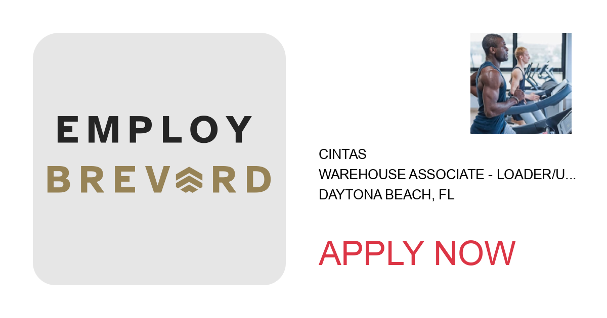 Apply to Warehouse Associate - Loader/Unloader position with Cintas in Daytona Beach, FL