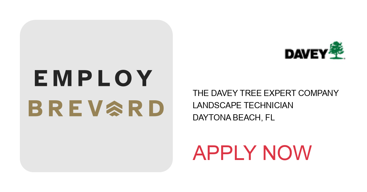 Apply to Landscape Technician position with The Davey Tree Expert Company in Daytona Beach, FL