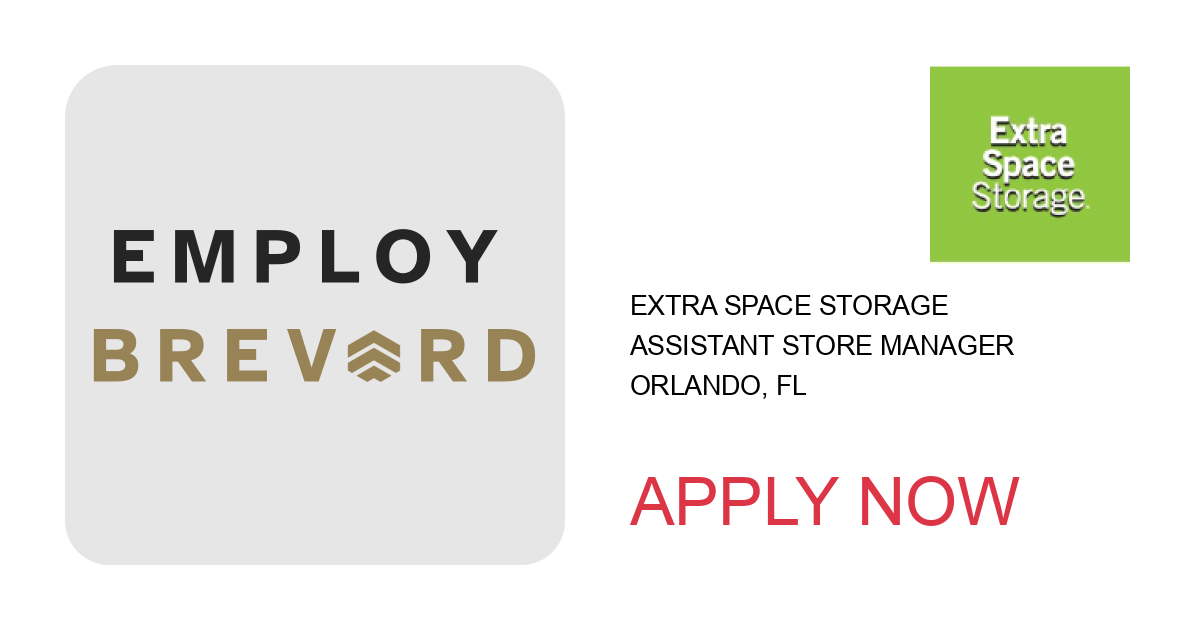 Apply to Assistant Store Manager position with Extra Space Storage in Orlando, FL