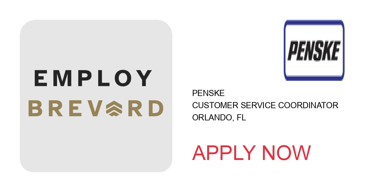 Apply to Customer Service Coordinator position with Penske in Orlando, FL