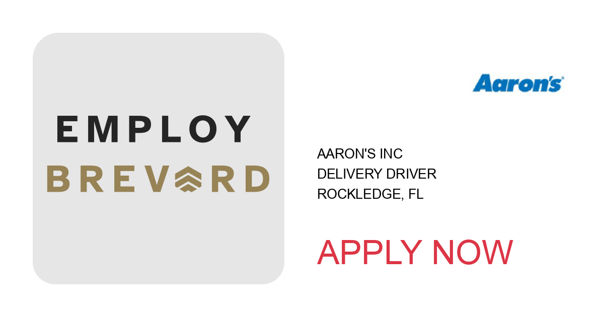 Apply to Delivery Driver position with Aaron's Inc in Rockledge, FL