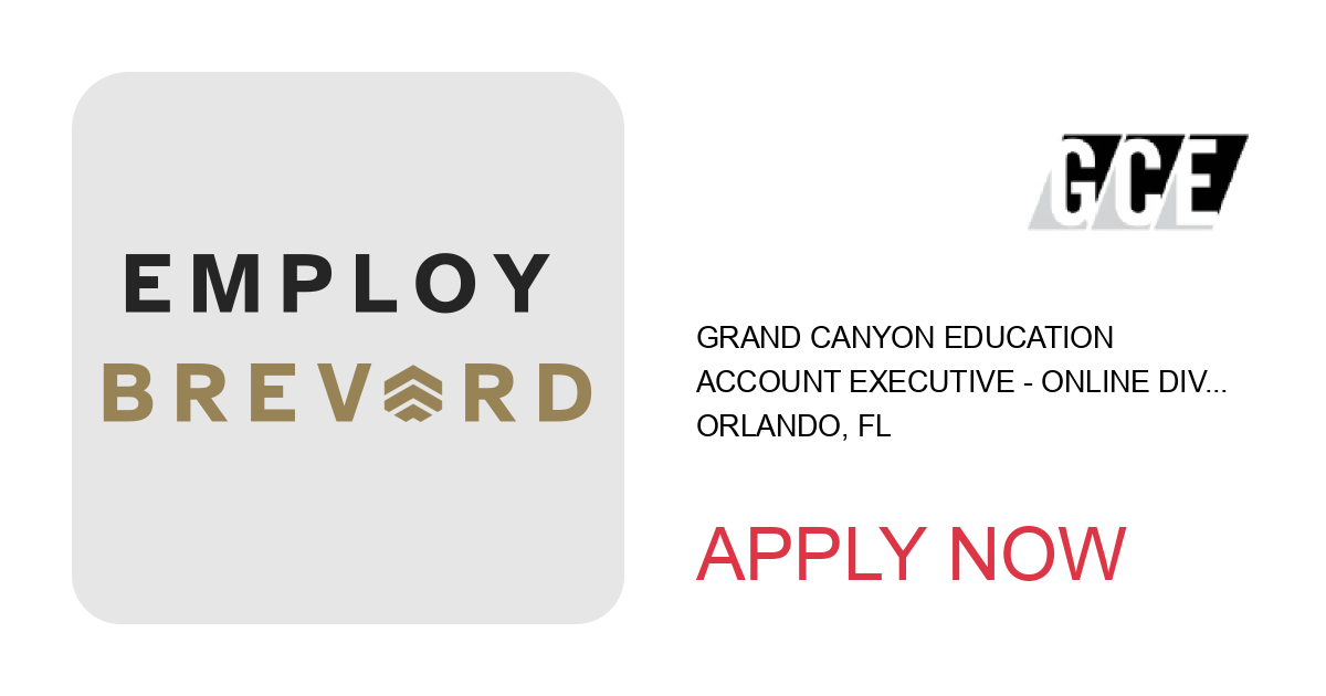 Apply to Account Executive - Online Division - Grand Canyon University position with Grand Canyon Education in Orlando, FL