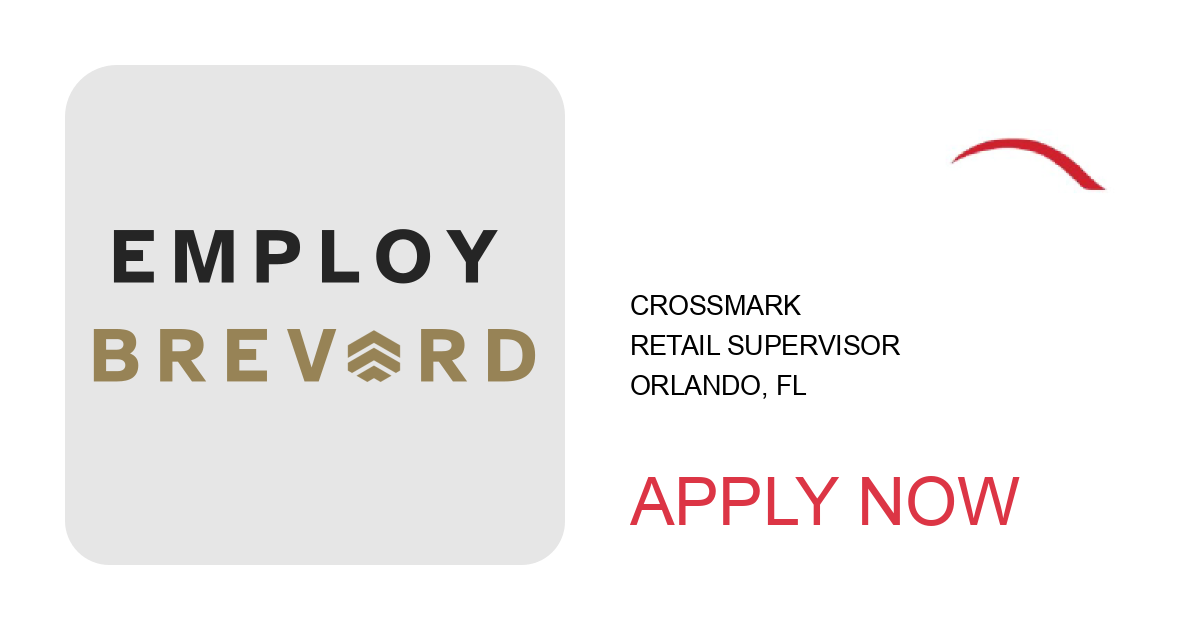 Apply to RETAIL SUPERVISOR position with CROSSMARK in Orlando, FL