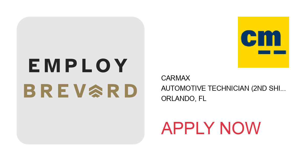 Apply to Automotive Technician (2nd Shift) position with CARMAX in Orlando, FL