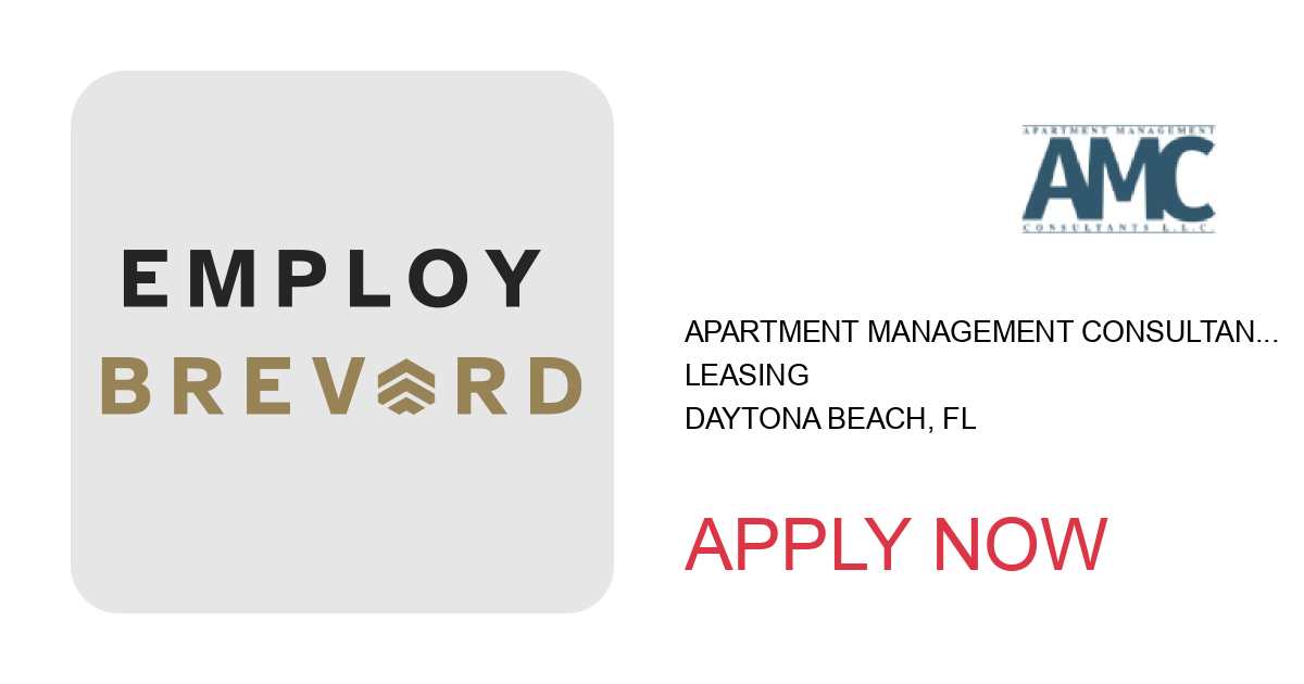 Apply to Leasing position with Apartment Management Consultants, LLC in Daytona Beach, FL