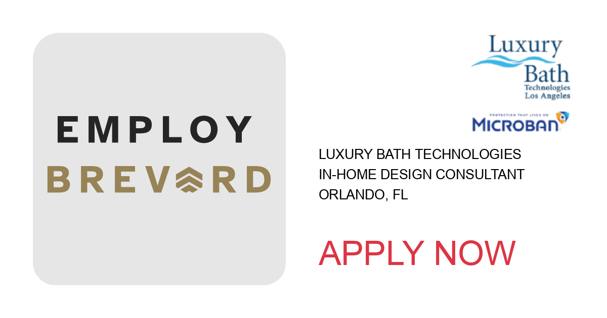 Apply to In-Home Design Consultant position with Luxury Bath Technologies in Orlando, FL