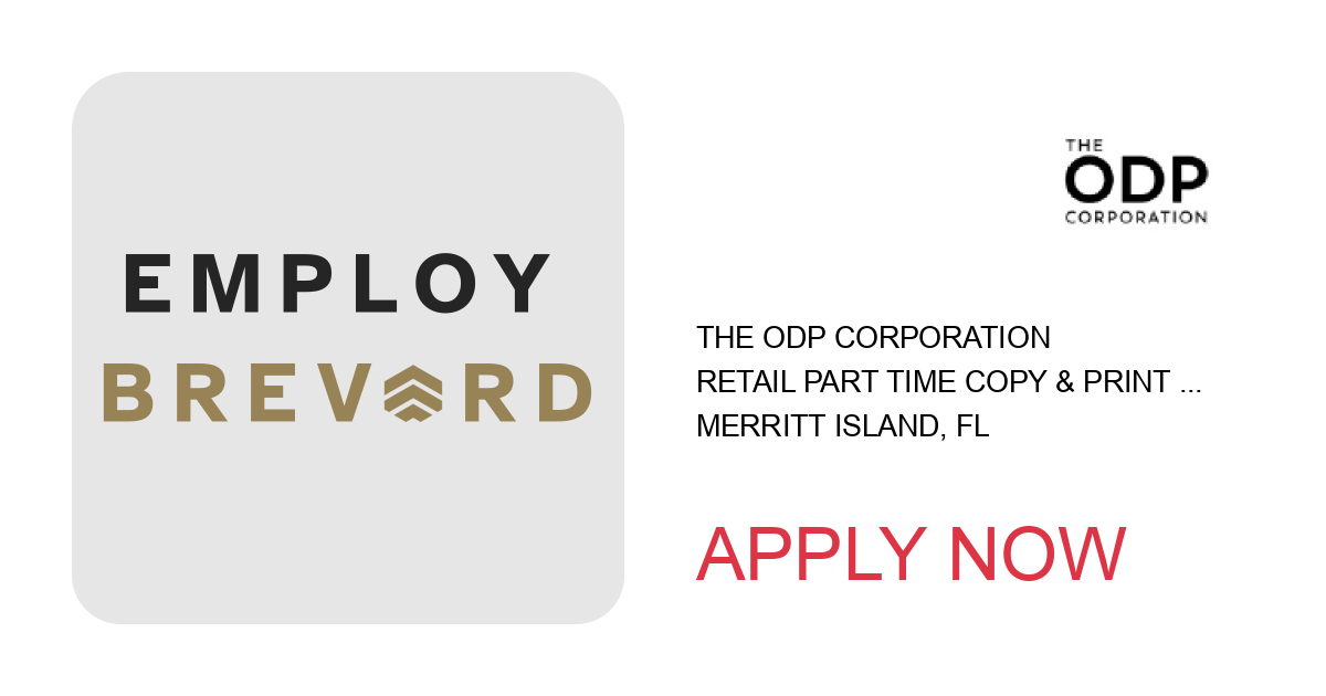 Apply to Retail Part Time Copy & Print Associate position with The ODP Corporation in Merritt Island, FL