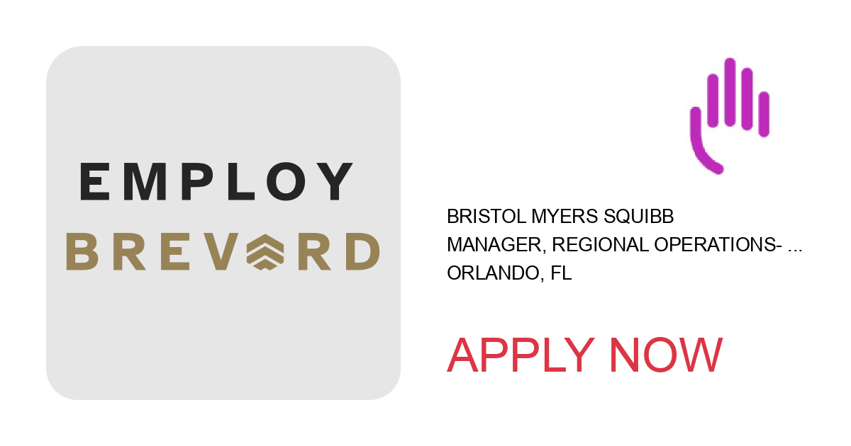 Apply to Manager, Regional Operations- Neurology - Remote position with Bristol Myers Squibb in Orlando, FL