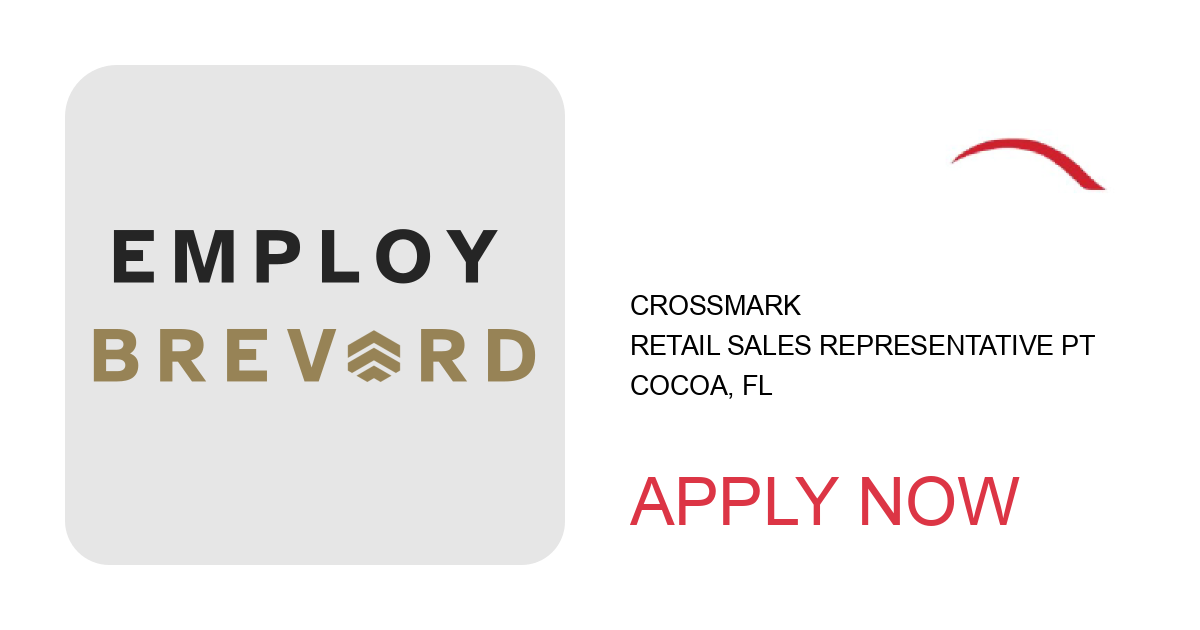 Apply to Retail Sales Representative PT position with CROSSMARK in Cocoa, FL