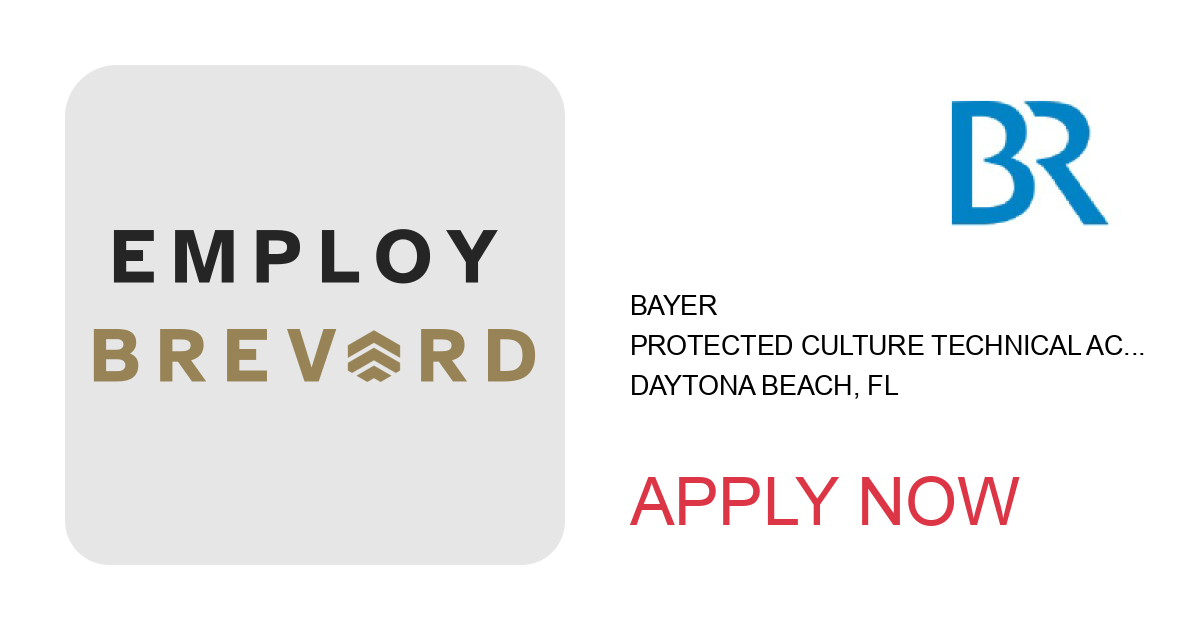 Apply to Protected Culture Technical Account Manager position with Bayer in Daytona Beach, FL