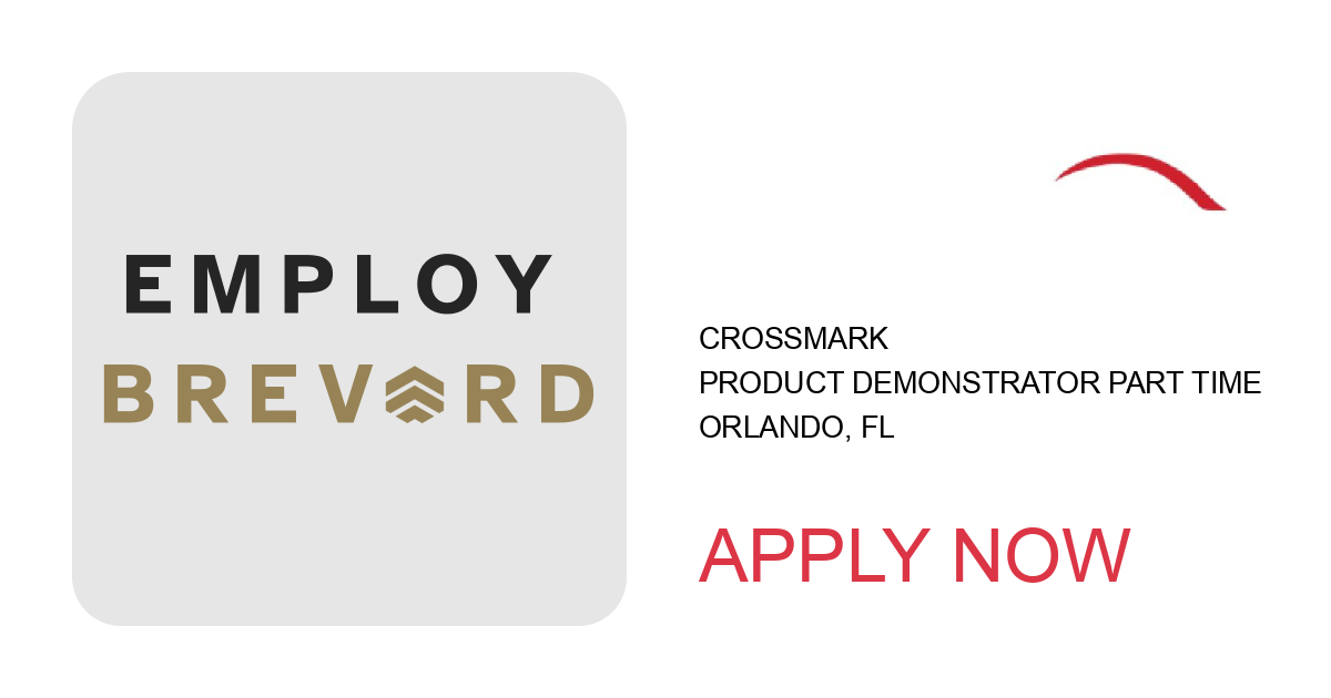 Apply to Product Demonstrator Part Time position with CROSSMARK in Orlando, FL