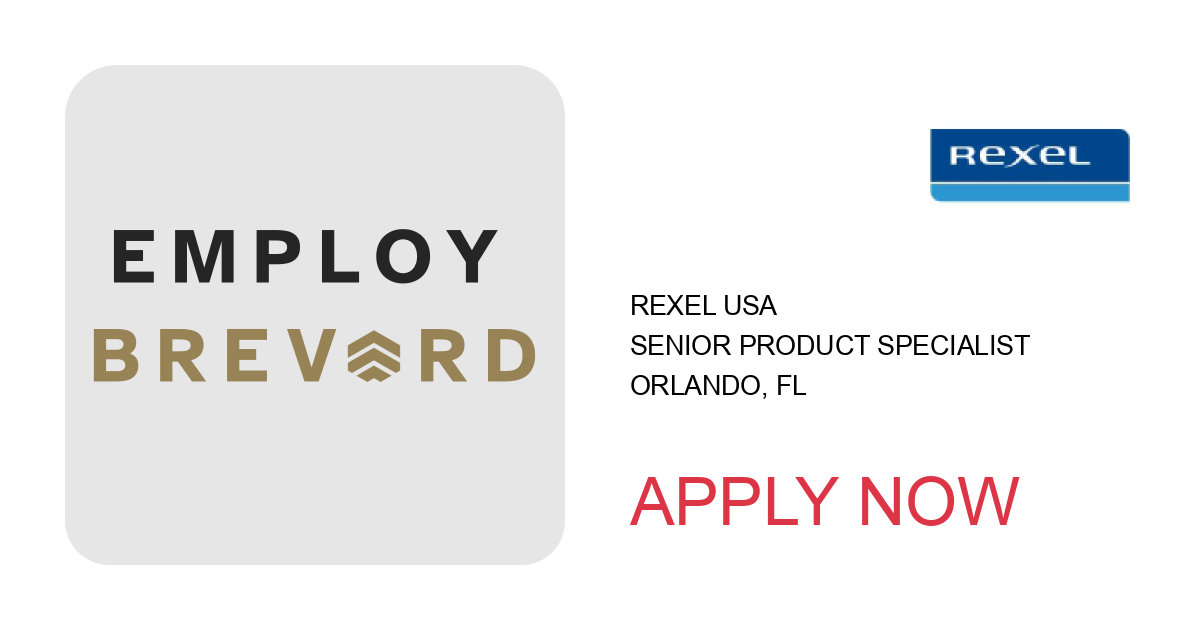 Apply to Senior Product Specialist position with Rexel USA in Orlando, FL