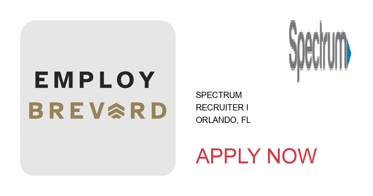 Apply to Recruiter I position with Spectrum in Orlando, FL