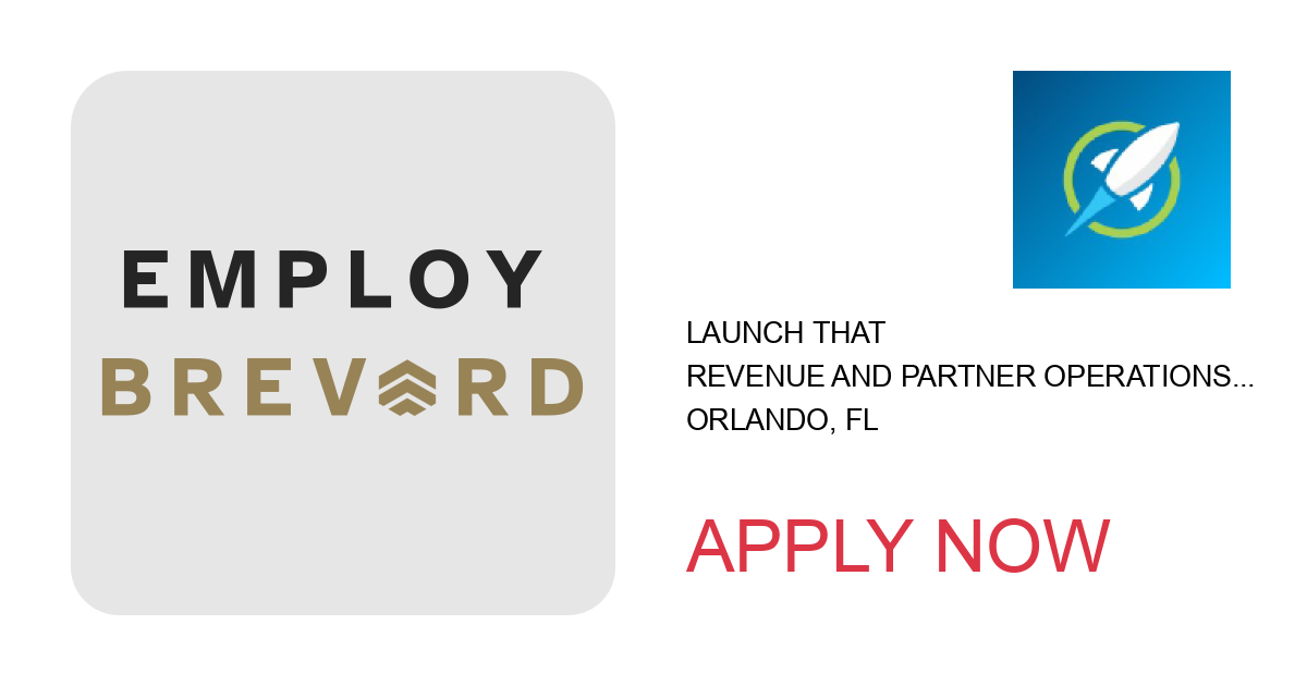 Apply to Revenue and Partner Operations Intern position with Launch That in Orlando, FL