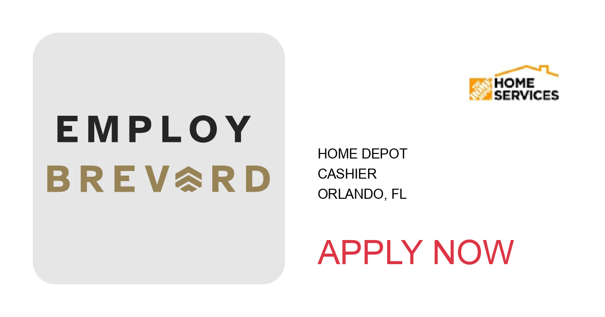 Apply to Cashier position with Home Depot in Orlando, FL