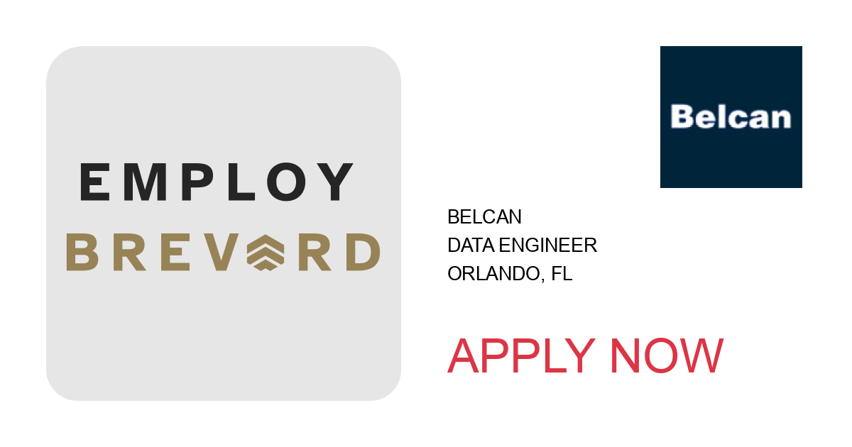 Apply to Data Engineer position with Belcan in Orlando, FL