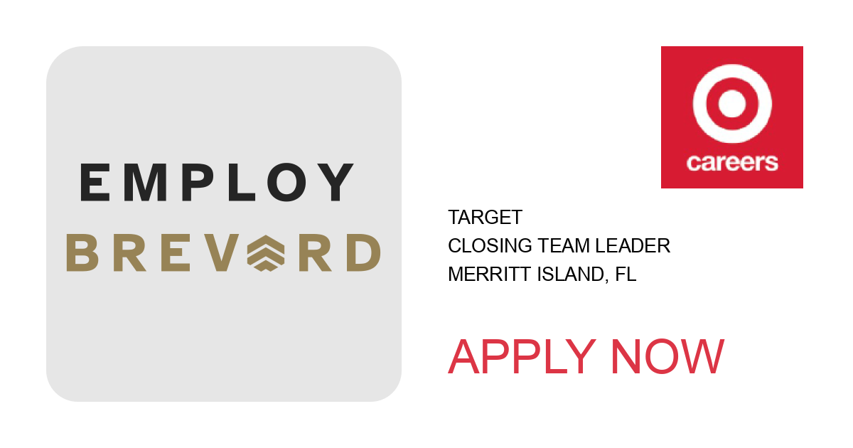 Apply to Closing Team Leader position with Target in Merritt Island, FL