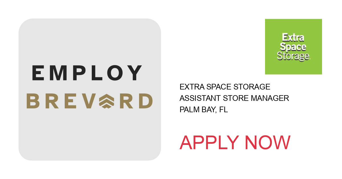 Apply to Assistant Store Manager position with Extra Space Storage in Palm Bay, FL