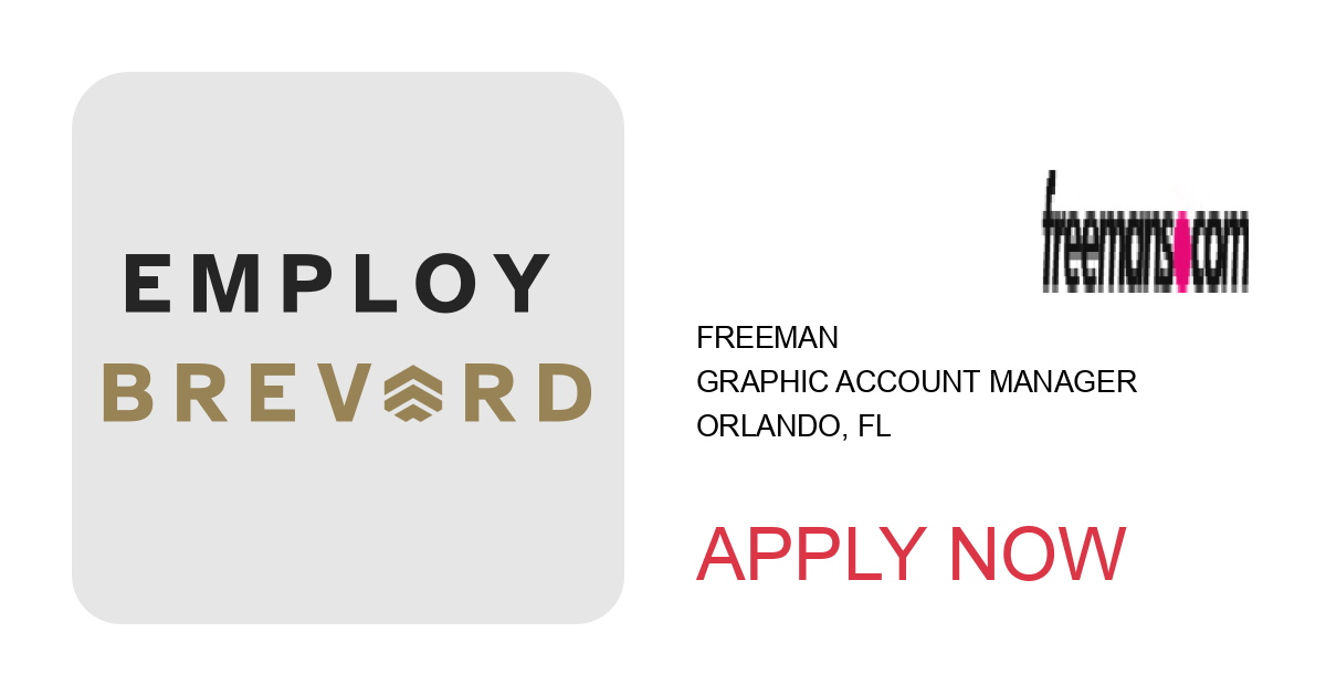 Apply to Graphic Account Manager position with FREEMAN in Orlando, FL