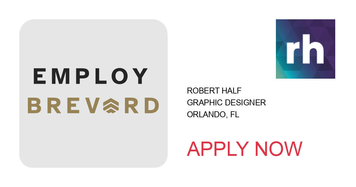 Apply to Graphic Designer position with Robert Half in Orlando, FL