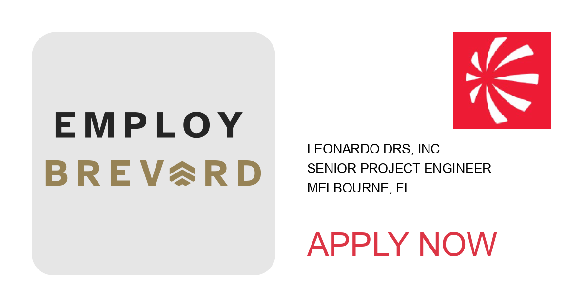 Apply to Senior Project Engineer position with Leonardo DRS, Inc. in Melbourne, FL