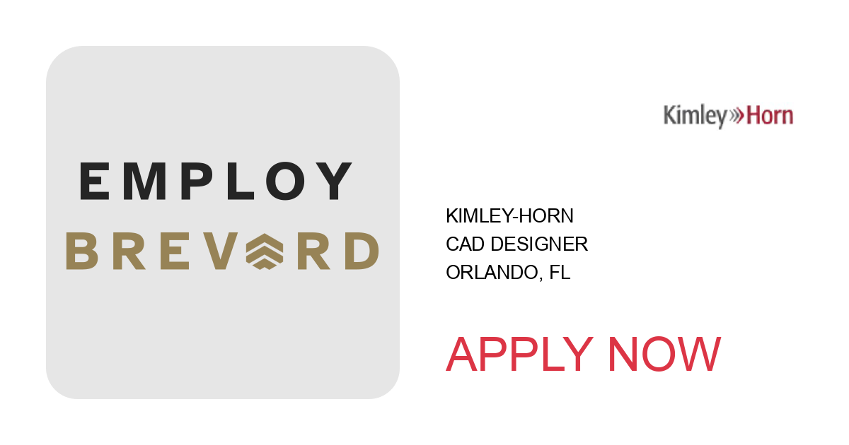 Apply to CAD Designer position with Kimley-Horn in Orlando, FL