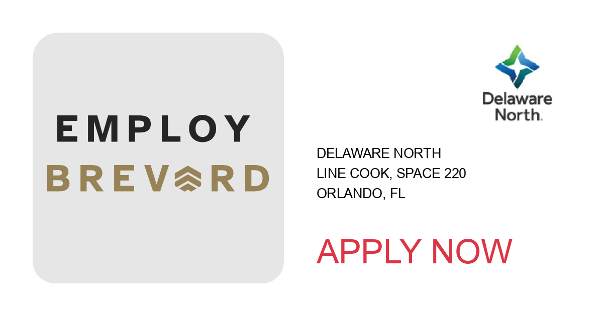 Apply to Line Cook, Space 220 position with Delaware North in Orlando, FL