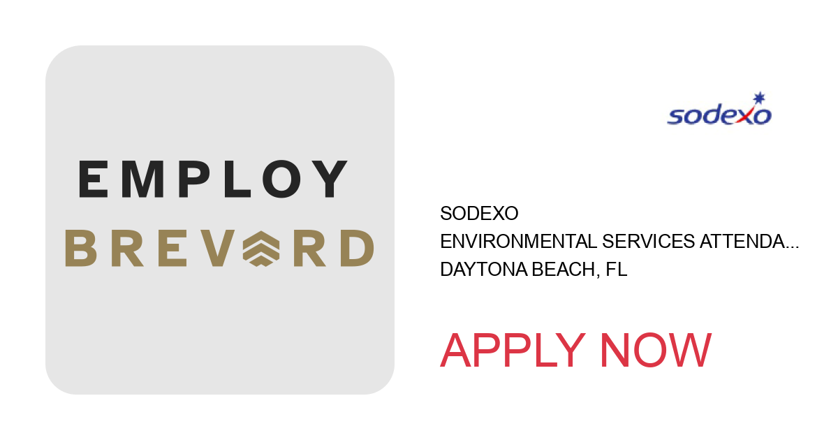 Apply to Environmental Services Attendant position with Sodexo in Daytona Beach, FL