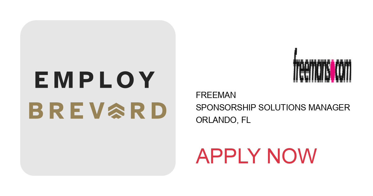 Apply to Sponsorship Solutions Manager position with FREEMAN in Orlando, FL